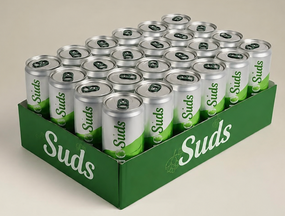 6x4 pack patter of tray packed cans